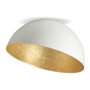 Plafon Sfera 90 Biały/złoty E27 - Sigma