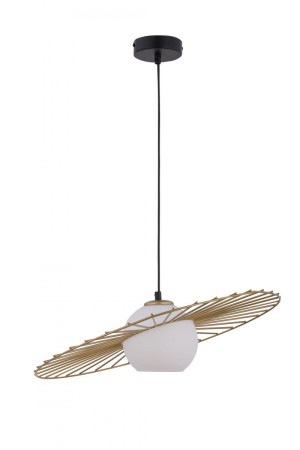 Lampa wisząca Sol 1 Czarny_złoty E27 - Sigma