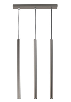 Lampa wisząca Sopel 3 Prosty Srebrny G9 - Sigma