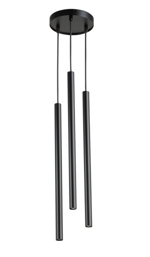 Lampa wisząca SOPEL 3xG9 koło czarna 33622 Sigma