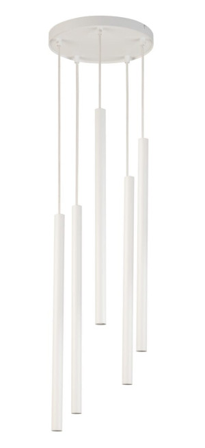 Lampa wisząca SOPEL 5xG9 koło biała 33626 Sigma