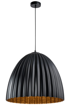 Lampa wisząca Telma 50 M _miedziany Czarny/miedź E27 - Sigma