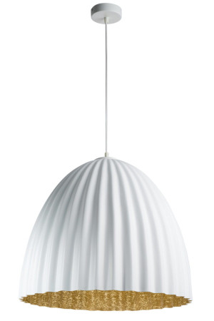 Lampa wisząca Telma 70 L Biały/złoty E27 - Sigma