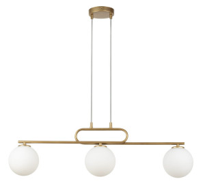 Lampa wisząca Tes 3 Zwis Złoty G9 - Sigma