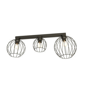 Lampa sufitowa Emibig Nest 3 czarna 3×E27