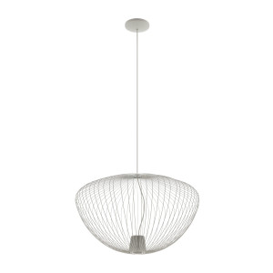 Lampa wisząca PUMPKIN L 1xGU10 jedwabisty szara 11251 Nowodvorski