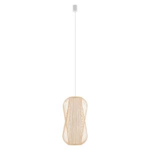 Lampa wisząca PUKET L 1xE27 naturalne drewno 11162 Nowodvorski