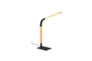 Lampa stołowa Norris czarny, drewno jasne i ciemne LED zintegrowany 545210132 - Trio