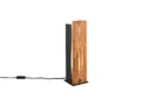 Lampa stołowa Karuni drewno jasne i ciemne E27 563300130 - Trio