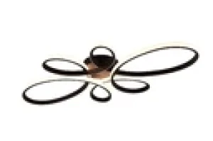 Lampa sufitowa Fly czarny LED zintegrowany 645619132 - Trio