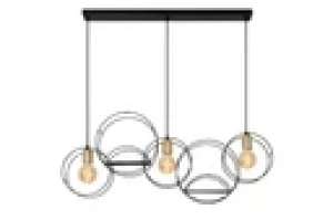 Lampa wisząca Circle czarny, złoty i odcienie złota E27 21425/03/30 - Lucide