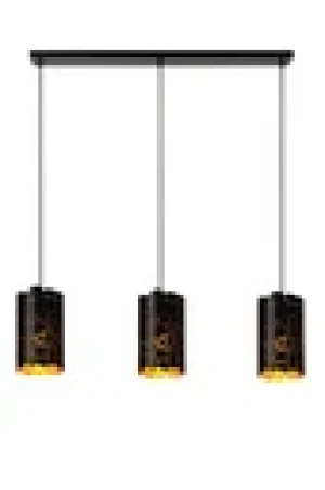 Lampa wisząca Almelo czarny, złoty i odcienie złota E27 21434/03/30 - Lucide