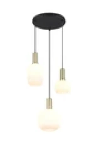 Lampa wisząca Diva złoty i odcienie złota, czarny E27 319830308 - Trio