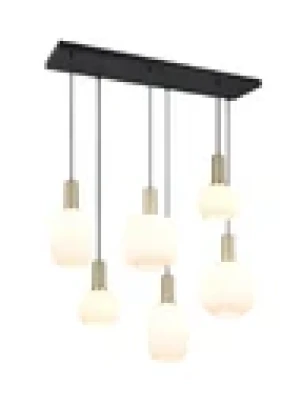 Lampa wisząca Diva złoty i odcienie złota, czarny E27 319800608 - Trio