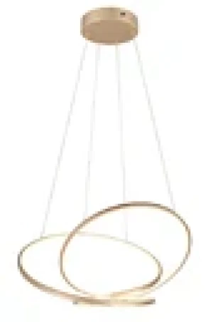 Lampa wisząca Darvin złoty i odcienie złota LED zintegrowany 349119179 - Trio