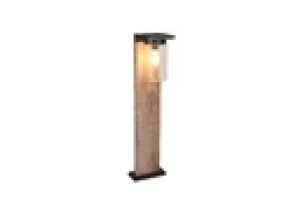 Lampa zewnętrzna stojąca Ardila - Czujnik Zmierzchu drewno jasne i ciemne E27 511660135 - Trio