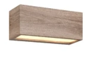 Kinkiet zewnętrzny Mayenne drewno jasne i ciemne E14 218560235 - Trio