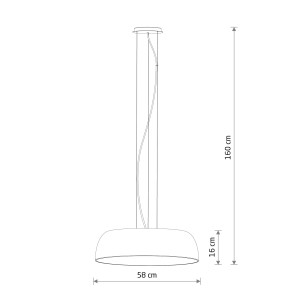 Lampa wisząca SATELLITE M 7xE27 biała 11233 Nowodvorski