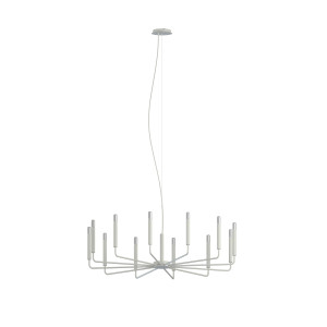 Lampa wisząca ORTO XII B 12xE14 jedwabisty szara 11465 Nowodvorski