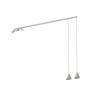 Lampa wisząca FOURTY V 5xGU10 jedwabisty szara 11451 Nowodvorski