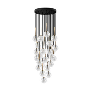 Lampa wisząca Nilos Black Gold 26x G9 - TK Lighting