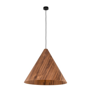 Lampa wisząca Solis Wood Dąb Czarny 1x E27 - TK Lighting