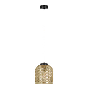 Lampa wisząca CAPRI K-5620 Bursztynowy, czarny 1 źr., E27, 15W LED - Kaja