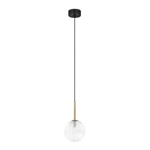 Lampa wisząca AURA K-5680 Transparent, czarny 1 źr., G9, 10W LED - Kaja