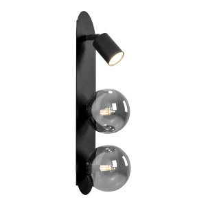 Kinkiet ARIES K-5483 Czarny, grafitowy 3 źr., GU10 + G9, 10W LED - Kaja