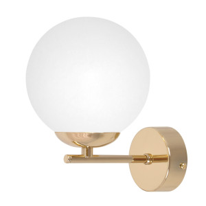 Kinkiet REA K-5425 Złoty, biały 1 źr., E14, 10W LED - Kaja