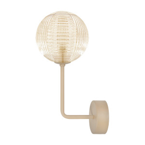 Kinkiet JUKON K-5715 Bursztynowy, beż 1 źr., G9, 10W LED - Kaja