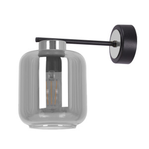 Kinkiet PIEGA K-5518 Czarny, grafitowy, srebrny 1 źr., E27, 15W LED - Kaja