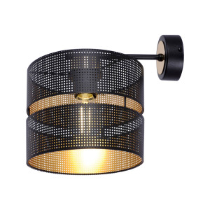 Kinkiet MALAVI K-5504 Czarny, złoty 1 źr., E27, 15W LED - Kaja
