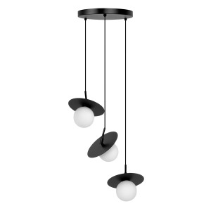 Lampa wisząca SANTE K-5375 Czarny, biały 3 źr., G9, 10W LED - Kaja