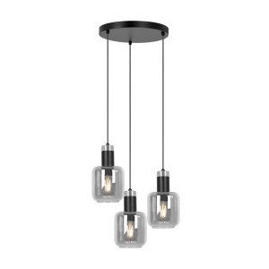 Lampa wisząca DENIS K-5262 Czarny, grafitowy 3 źr., E27, 15W LED - Kaja