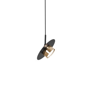 Lampa wisząca BURGAS K-5455 Czarny, złoty 1 źr., GX53, 10W LED - Kaja