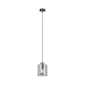 Lampa wisząca LUNA K-5525 Czarny, grafitowy, srebrny 1 źr., E27, 15W LED - Kaja