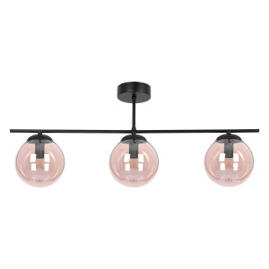 Lampa sufitowa DELTA K-5164 Czarny, bursztynowy 3 źr., E14, 10W LED - Kaja