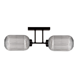 Lampa sufitowa SILVA K-5753 Grafitowy, czarny 2 źr., E27, 15W LED - Kaja