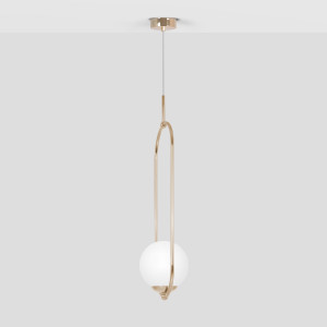 Lampa wisząca RITUS K-5391 Złoty, biały 1 źr., E14, 10W LED - Kaja