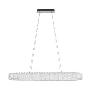 Lampa wisząca LUXORA OVAL LED 40W 3000K transparentna 11707 Nowodvorski