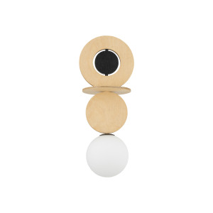 Klosz CAMELEON DROPS WOOD A naturalne drewno 12426 Nowodvorski