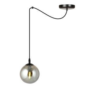 Lampa wisząca Emibig Gigi 1 czarna z grafitowym kloszem E14