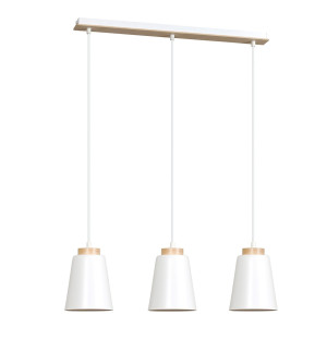 Lampa wisząca Emibig Bolero 3 biała 3×E27