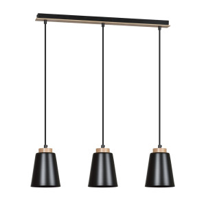 Lampa wisząca Emibig Bolero 3 czarna 3×E27