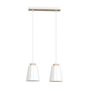 Lampa wisząca Emibig Bolero 2 biała 2×E27