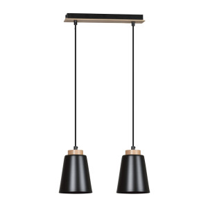 Lampa wisząca Emibig Bolero 2 czarna 2×E27