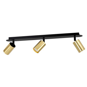 Lampa sufitowa Emibig Zen 3 czarna 3×GU10