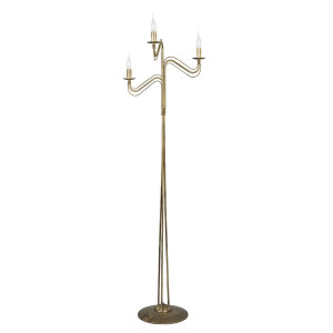 Lampa podłogowa Emibig Tori złota 3×E14