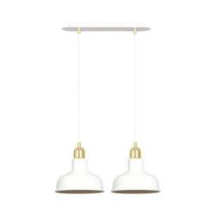 Lampa wisząca Emibig Ibor 2 biała 2×E27